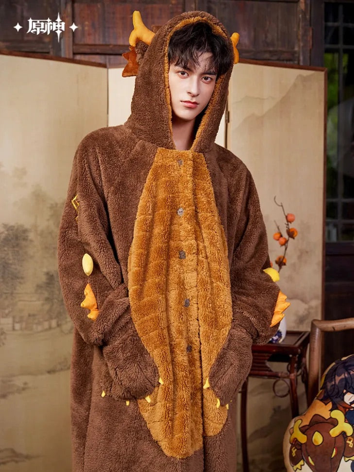 Zhongli Theme Impression Series Exuvia Plush Home Robe (Including Eye Mask) (ONLINE ORDER ONLY)