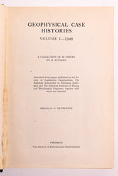 Geophysical Case Histories Vol. l (ONLINE ORDER ONLY)