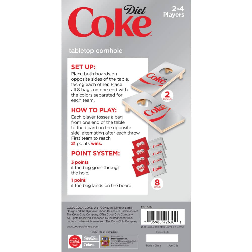 Diet Coke Tabletop Cornhole Game