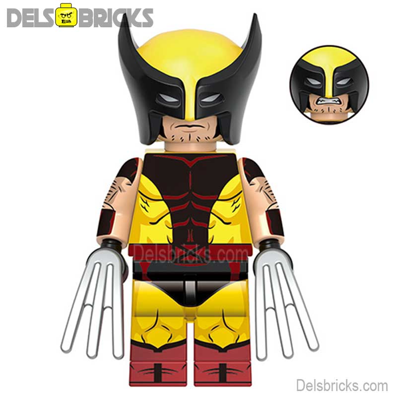 Wolverine Yellow & red Suit X-Men Lego Marvel Minifigures custom toys (ONLINE ORDER ONLY)