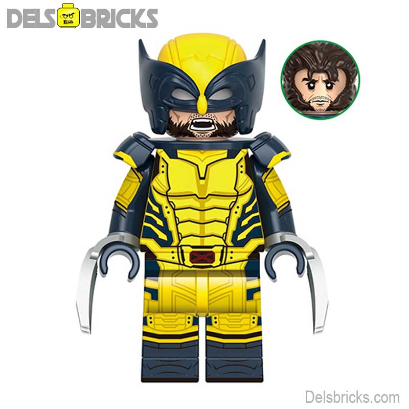 Wolverine Yellow & Blue Suit X-Men & Deadpool 3 Lego Marvel Minifigures NEW (ONLINE ORDER ONLY)