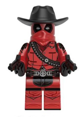 Deadpool cowboy Custom Minifig