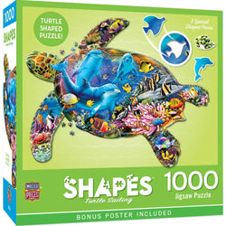 Shapes - Turtle Sailing 1000 Piece Shaped Jigsaw Puzzle