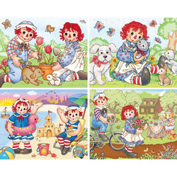 Raggedy Ann 100 Piece Jigsaw Puzzles 4-Pack (ONLINE ORDER ONLY)