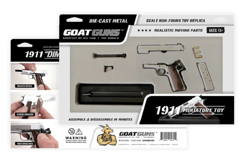 GoatGuns Mini 1911 Suppressor for 1911 Models "” Silver