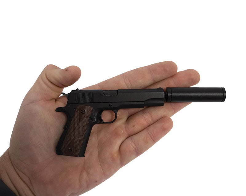 GoatGuns Die Cast Mini 1911 Suppressor, Black, for 1911 Models 1911-SUPPRESSOR-B (ONLINE ORDER ONLY)