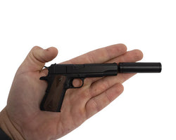GoatGuns Die Cast Mini 1911 Suppressor, Black, for 1911 Models 1911-SUPPRESSOR-B (ONLINE ORDER ONLY)