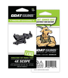 GoatGuns Mini 4X Scope for AR-15 and Bullpup Models "” Die-Cast Metal