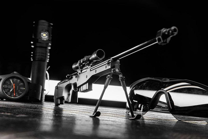 GoatGuns 1/4 Scale Die Cast Sniper Rifle Model Black SR-BLACK (ONLINE ORDER ONLY)