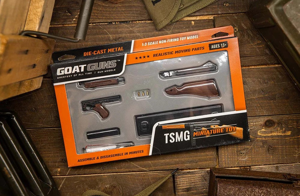 GoatGuns 1/3 Scale Diecast WW2 Thompson Submachine Gun TMS Model Kit – Black