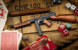 GoatGuns 1/3 Scale Diecast WW2 Thompson Submachine Gun TMS Model Kit – Black