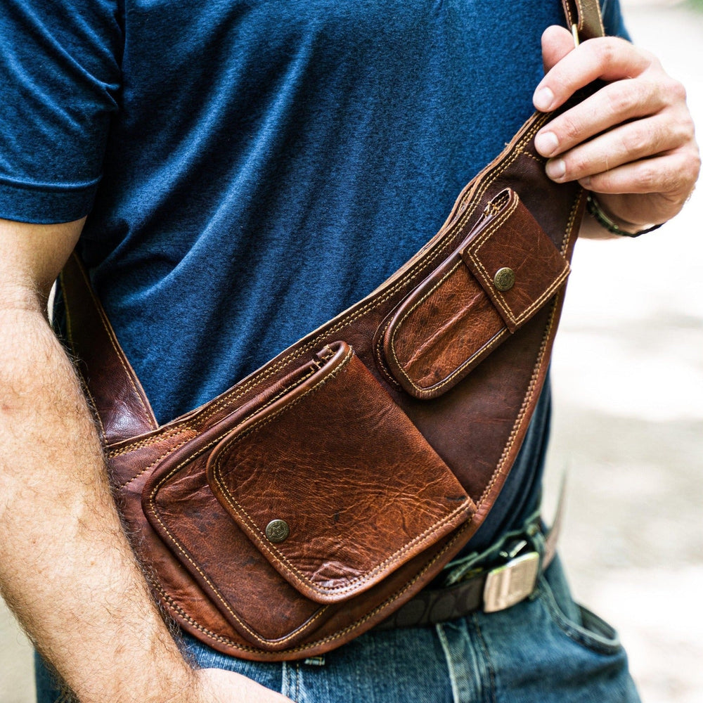 Goatskin Leather Sling Bag (ONLINE ORDER ONLY)
