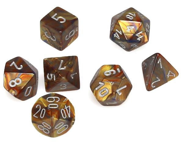 Chessex: Mini Polyhedral Dice set - Lustrous (Online Order Only)