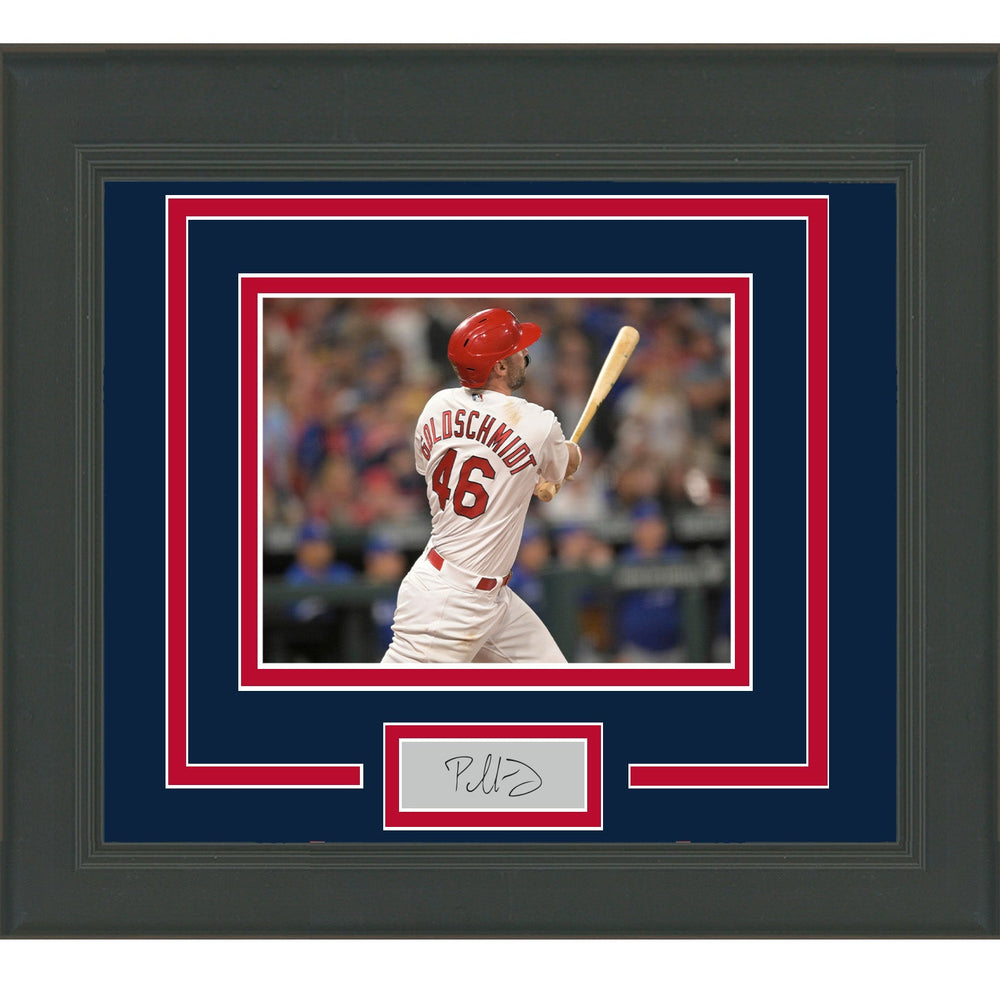 Framed Paul Goldschmidt Facsimile Laser Engraved Signature Auto St. Louis Cardinals 11x14 Baseball Photo (ONLINE ORDER ONLY)