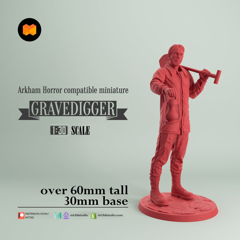 Arkham Compatible Investigator: The Gravedigger (William Yorick) (Online Order Only)