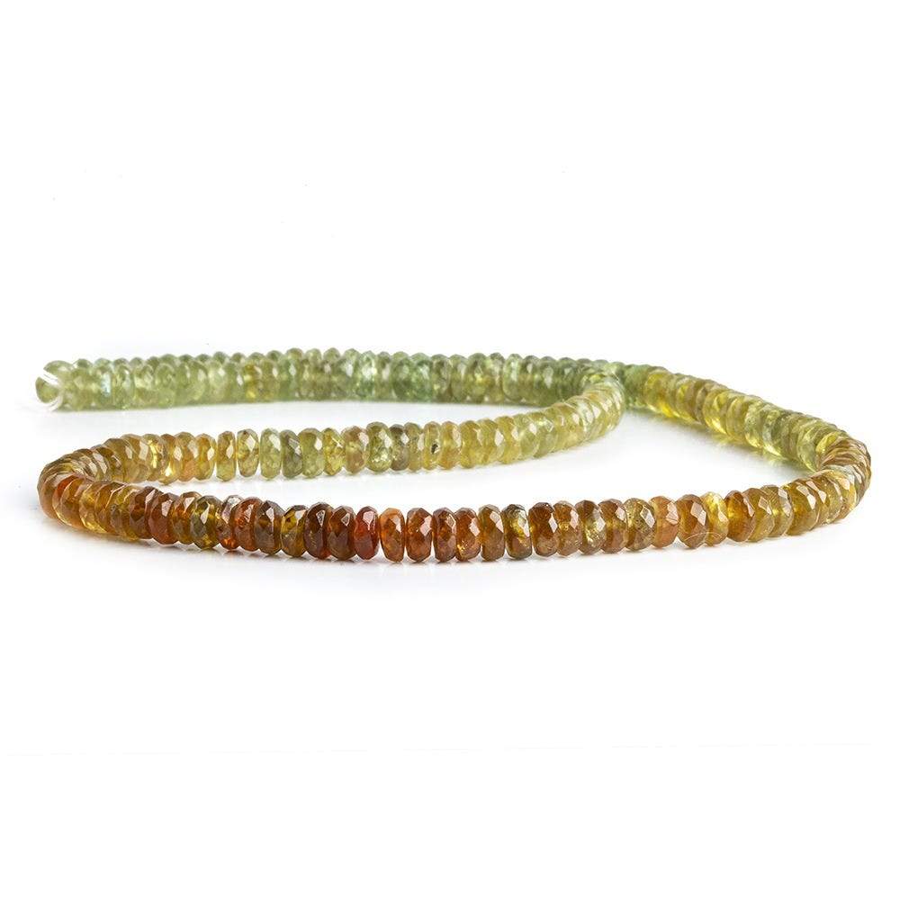 5mm Green Apatite Faceted Rondelle Beads 15 inch 137 pieces (ONLINE ORDER ONLY)