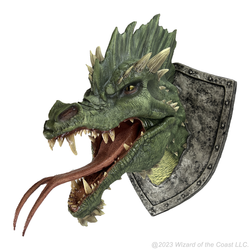D&D Replicas of the Realms: Green Dragon Trophy Plaque (ONLINE ORDER ONLY)