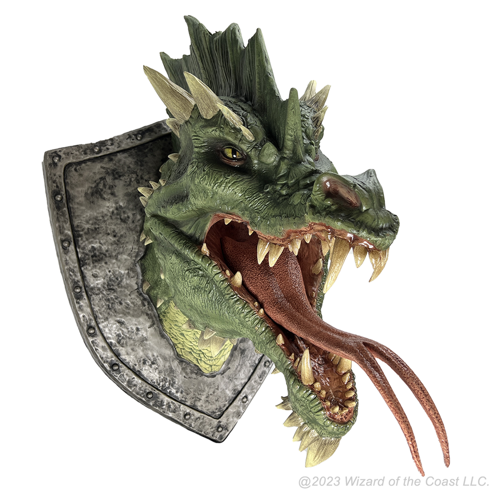 D&D Replicas of the Realms: Green Dragon Trophy Plaque (ONLINE ORDER ONLY)