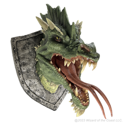 D&D Replicas of the Realms: Green Dragon Trophy Plaque (ONLINE ORDER ONLY)