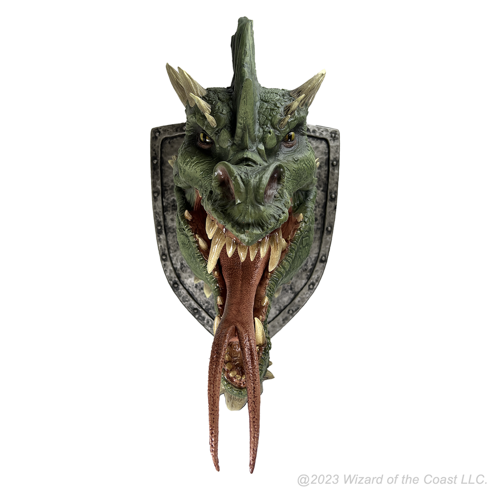 D&D Replicas of the Realms: Green Dragon Trophy Plaque (ONLINE ORDER ONLY)