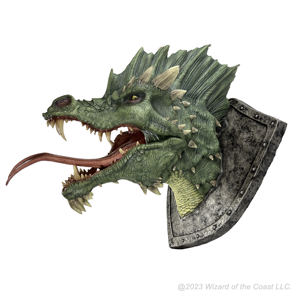 D&D Replicas of the Realms: Green Dragon Trophy Plaque (ONLINE ORDER ONLY)