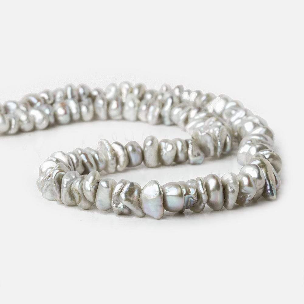Grey Center Drill Keshi Freshwater Pearl (ONLINE ORDER ONLY)