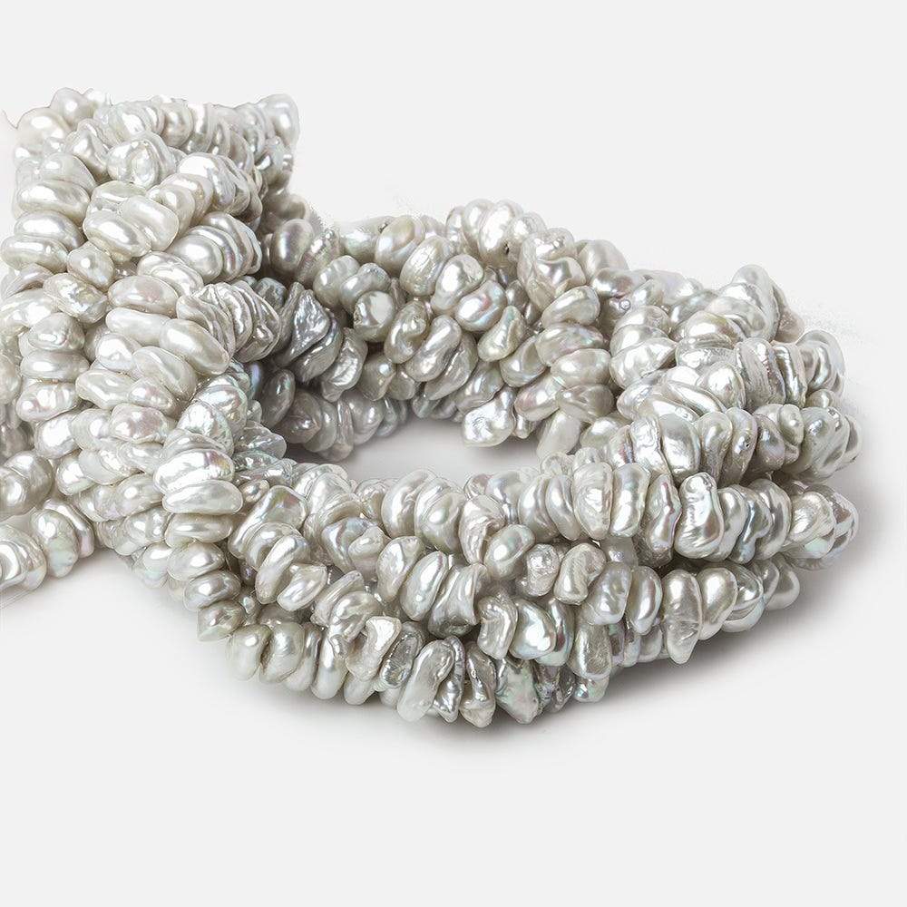 Grey Center Drill Keshi Freshwater Pearl (ONLINE ORDER ONLY)