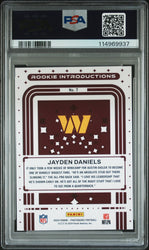 Graded 2024 Panini Photogentic Jayden Daniels #7 Rookie Introductions Rookie RC Football Card PSA 10 Gem Mint