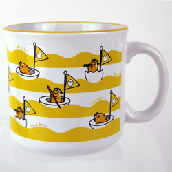Gudetama 'Egg Boat' Sanrio 20oz Camper Ceramic Mug (ONLINE ORDER ONLY)