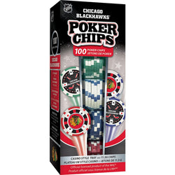 Chicago Blackhawks 100 Piece Poker Chips (ONLINE ORDER ONLY)