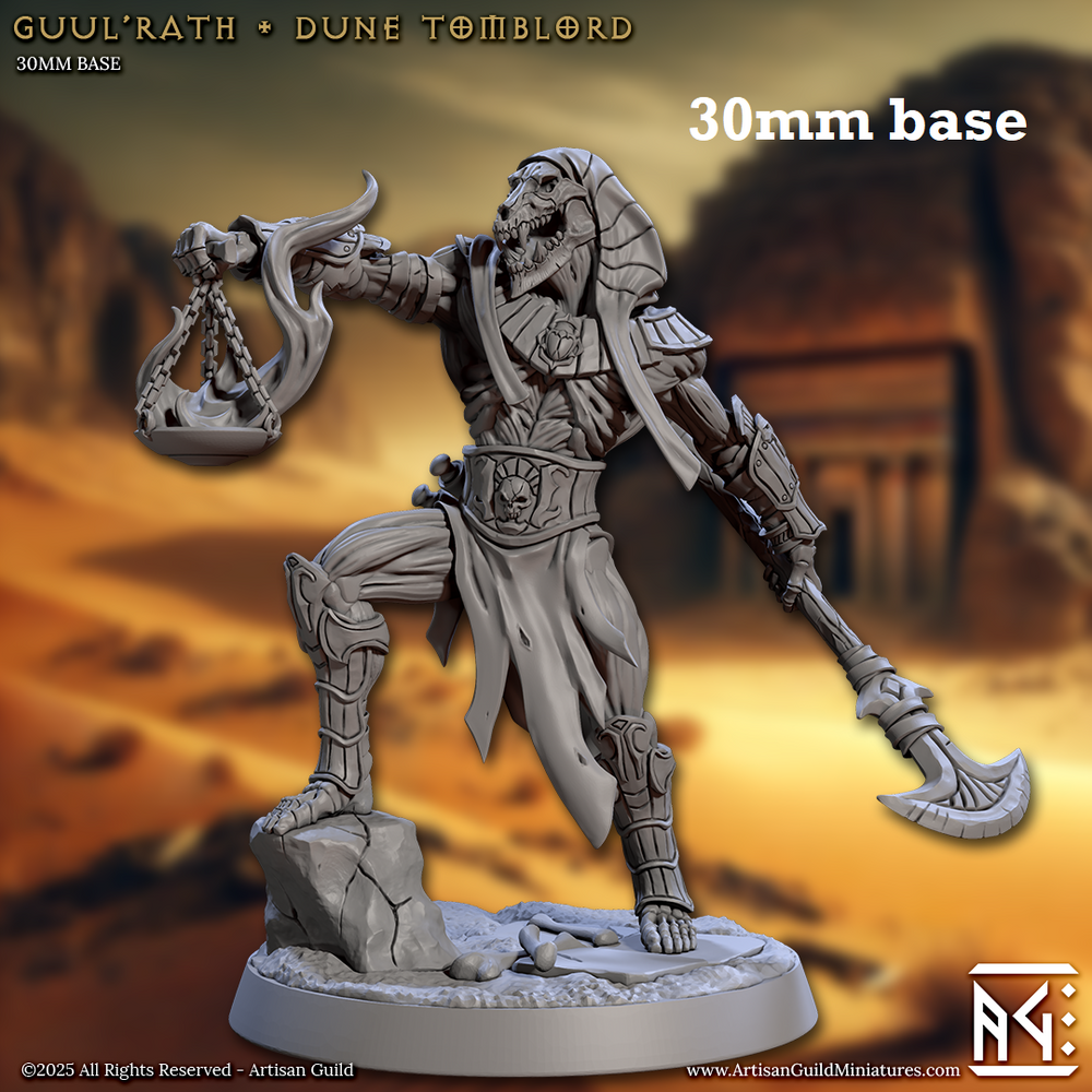 Guul'Rath, Dune Tomblord (Male Undead Khenra Necromancer) (Online Only)