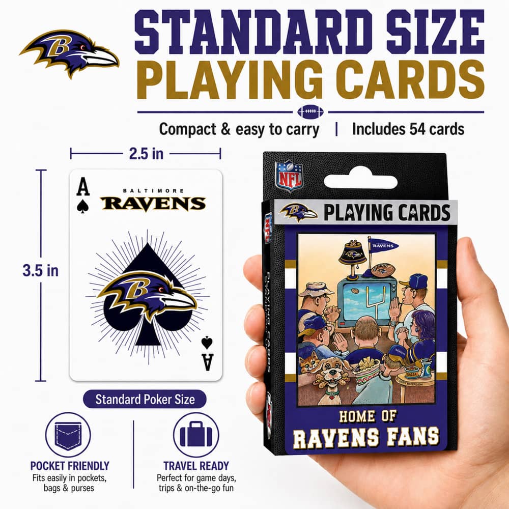 Baltimore Ravens Fan Deck Playing Cards - 54 Card Deck