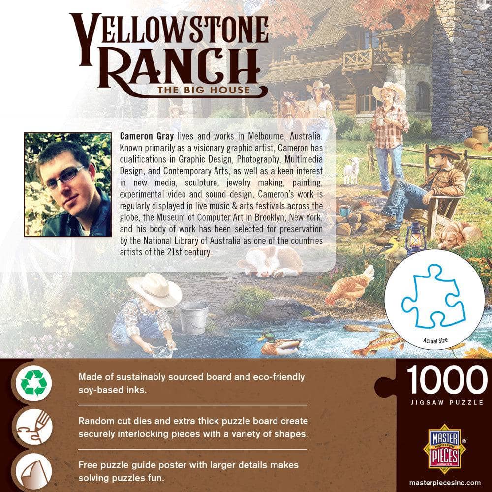 Yellowstone Ranch - The Big House 1000 Piece Jigsaw Puzzle (ONLINE ORDER ONLY)