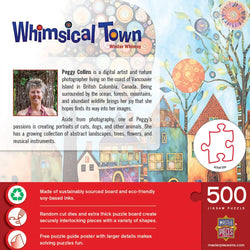 Whimsical Town - Winter Whimsey 500 Piece Jigsaw Puzzle (ONLINE ORDER ONLY)