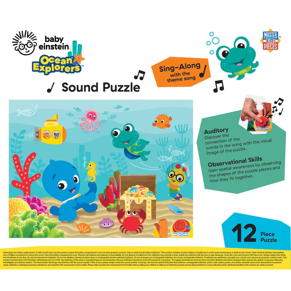 Baby Einstein - Ocean Explorers 12 Piece Sound Jigsaw Puzzle