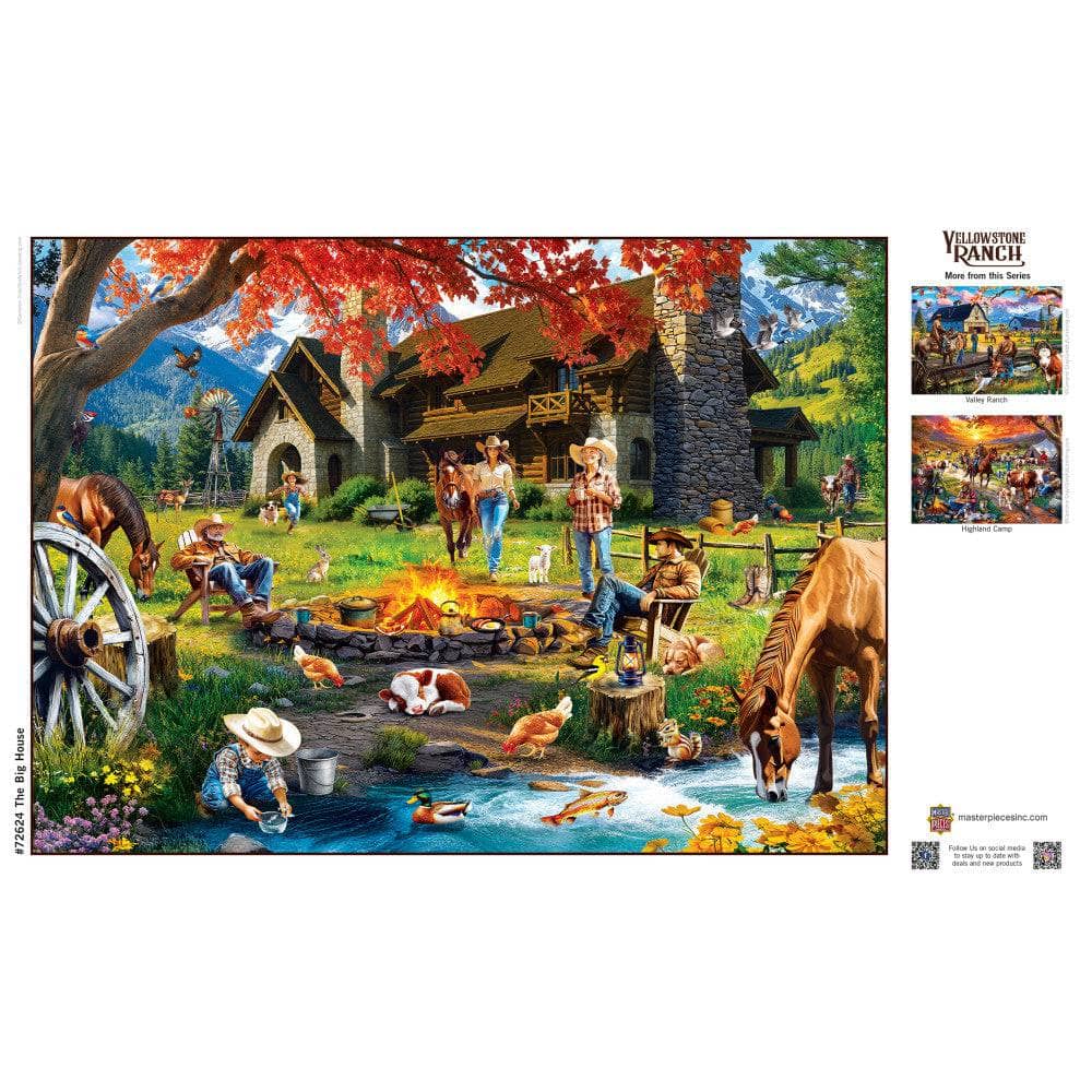 Yellowstone Ranch - The Big House 1000 Piece Jigsaw Puzzle (ONLINE ORDER ONLY)