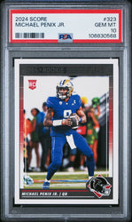 Graded 2024 Panini Score Michael Penix Jr #323 Rookie RC Football Card PSA 10 Gem Mint (ONLINE ORDER ONLY)