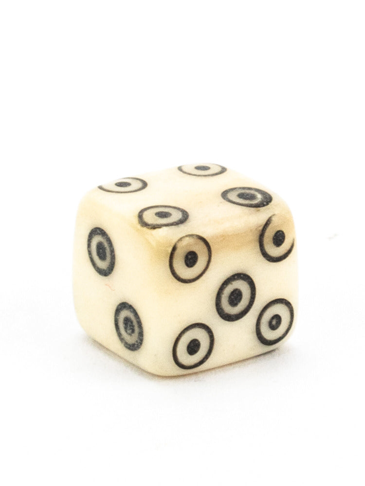 Hand-Carved Bone Dice - Single (ONLINE ORDER ONLY)