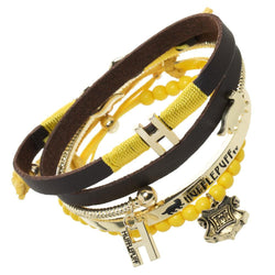 *Collective* Harry Potter - Hufflepuff House 4-Pack Friendship Bracelet Set (ONLINE ORDER ONLY)
