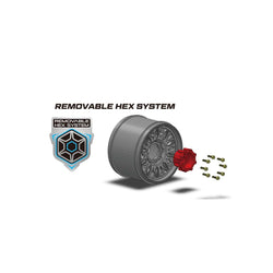 Louise R/C MT-Rock Soft 1/10 2.8" Monster Truck Belted Tires, Removable Hex (12/14/17mm)