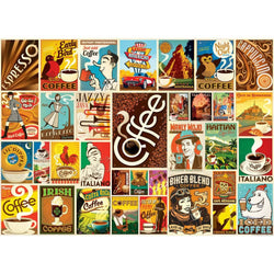 Vintage Posters - Coffee Lovers 1000 Piece Jigsaw Puzzle