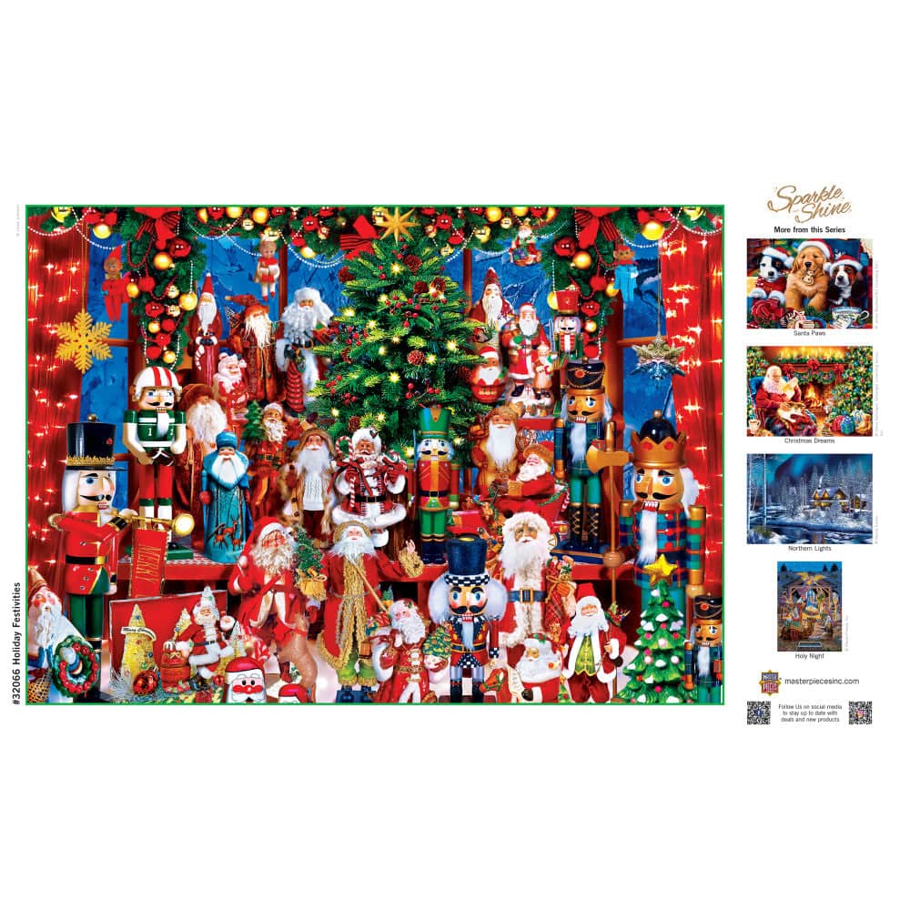 Sparkle & Shine - Holiday Festivities 500 Piece Glitter Jigsaw Puzzle