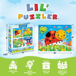 Lil Puzzler 48 Piece Jigsaw Puzzles 4-Pack