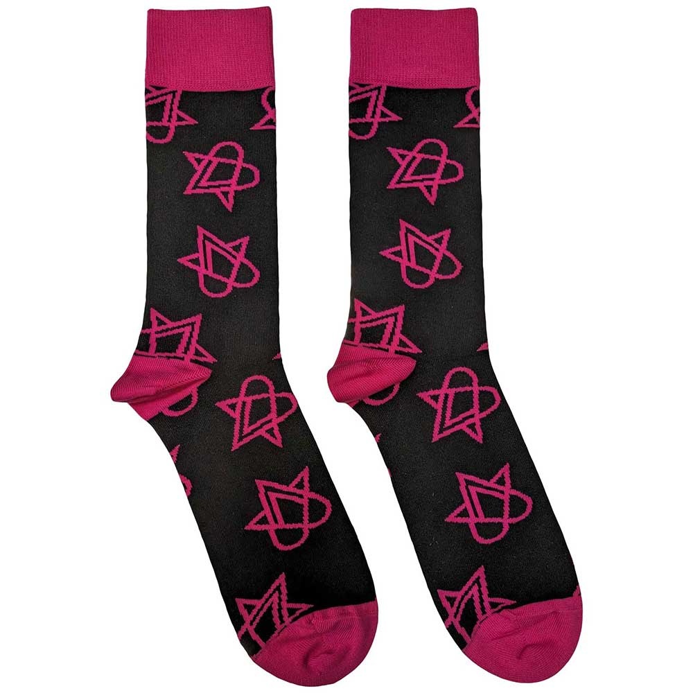 Mini Pink Heartagrams [Socks] (ONLINE ORDER ONLY)