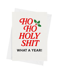 Ho Ho Holy Shit Card | Funny Christmas Greeting Card (ONLINE ORDER ONLY)