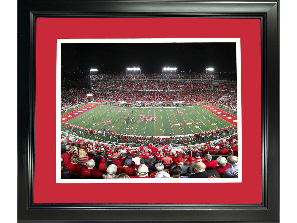 Framed TDECU Stadium Houston Cougars 11"x14" NCAA Football Photo Professionally Matted