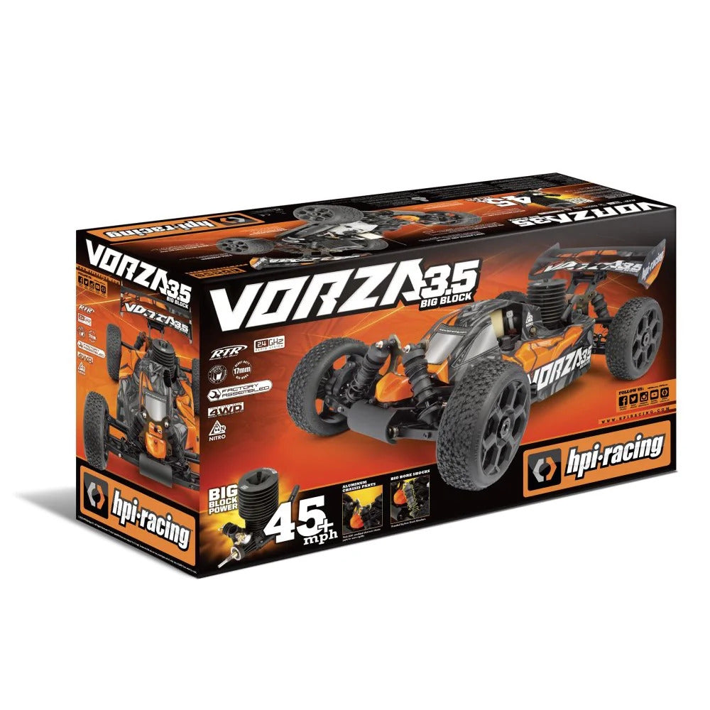 HPI Vorza 3.5 Big Block 1/8 4WD Nitro Buggy RTR Orange