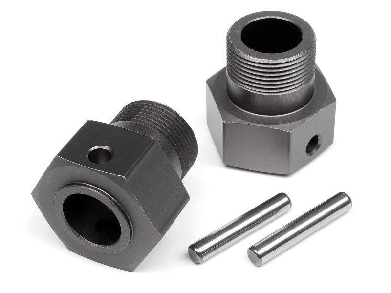 HPI Racing Wheel Hex Hub 24X27mm Gunmetal Baja 5SC (2pcs) (ONLINE ORDER ONLY)