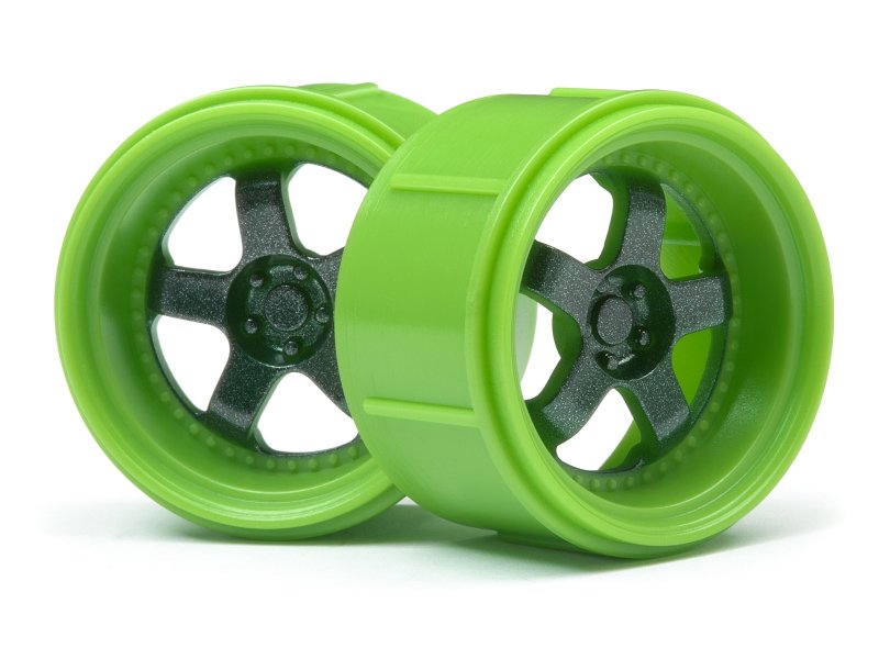 HPI Racing Green Work Meister S1 Wheel for the Micro RS4 (4pcs) (ONLINE ORDER ONLY)