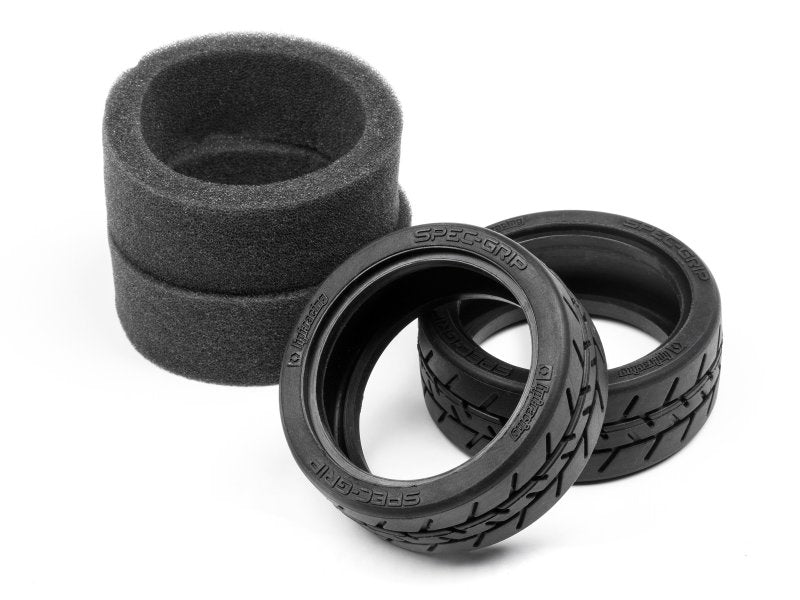 HPI Racing Spec-Grip Tire 26mm K Compound (2pcs) – Touring Car Race Tires